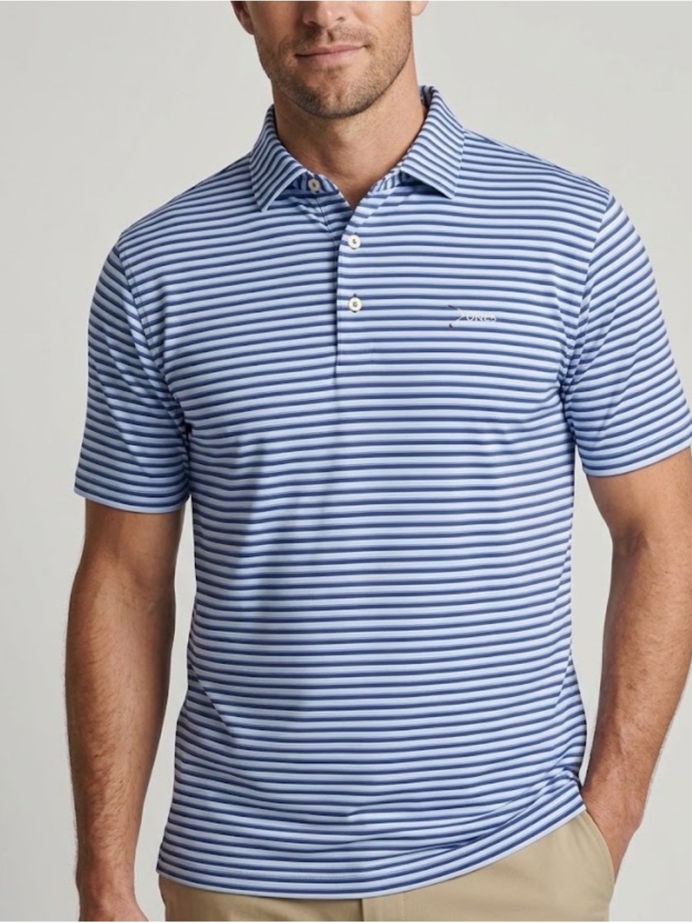 PETER MILLAR x DUNES CLUB MICHIGAN  Mens Large Polo Shirt Summer Comfort Golf